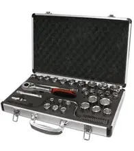Imagen Juego de 35 Pzas- Llave de Vaso 1/2" (10-32mm Y 5/16"- 1 1/4") 6 Cantos
